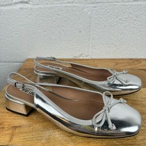 Anthropologie Bibi Lou Suzy Slingback Shoes Size 41